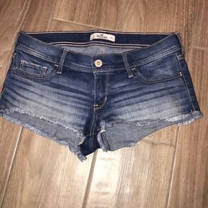 Low Rise denim short shorts